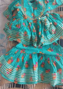 Cute Floral Sharara Set
