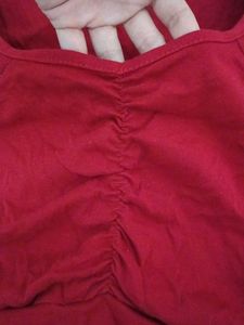 Maroon Coloured Top For Summer💓