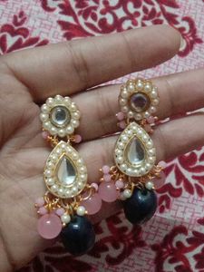Elegant Pearl &amp; Bead Drop Earrings