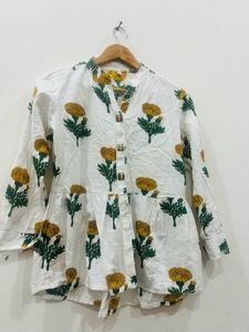 Cotton Kurta Style Top