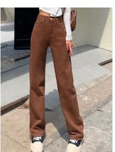 Brown Straight Leg Jeans