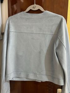 Zara Blue Suede Style Jacket