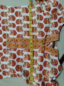Orange Colour Kurthi Top