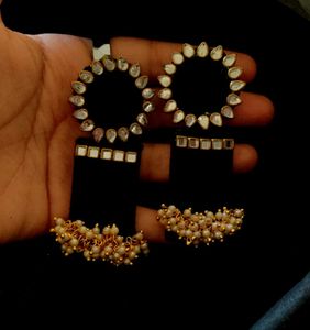 Stylish Kundan Earrings