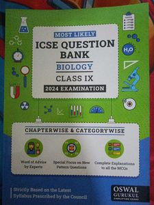 ICSE Question bank Class 9th Biology 2024