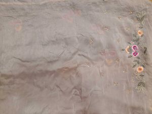 Embroidered Organza Fabric