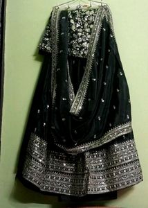 New/Unused Embroidered Semi Stitched Lehnga Set