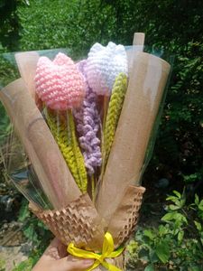 Crochet Flower Bouquet - Handmade Gift