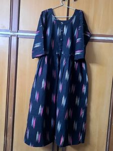 XL Black Printed Kurta🖤