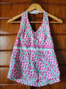 Item-KBG143/IMPORTED/Crop Top/Halter Neck/M Sized
