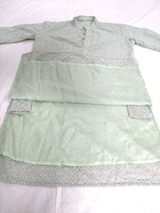Men&#39;s Light Green Kurta