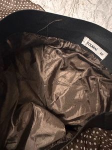 Brown Polka Dot Ruffle Skirt