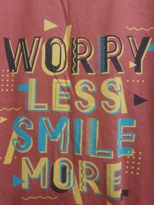 Orange Graphic Print T-shirt