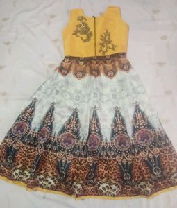 Elegant Multicolor Floor Length Gown For Teen