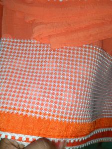 Orange Saree with Blouse