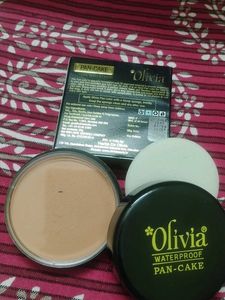 Olivia PAN Cake Water Proof Almond Dust