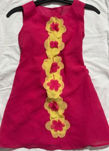 Cute Pink Floral Dress