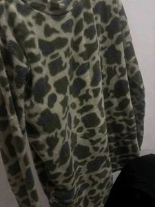 Animal Print Cozy Top And Pyajama
