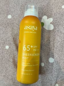 Asaya 65pa+++ Spf Sunscreen Mist