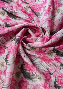 Digital Print Cotton Linen Blend Fabric