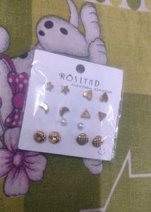 Cute Gold Stud Earring Set