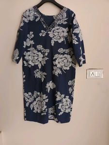 Navy Blue Floral PALAZO SUIT SET