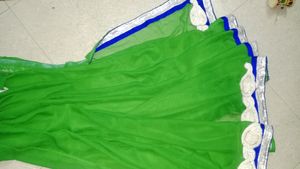 Party Wear Saree Pach Wark Nice Look With Blouse