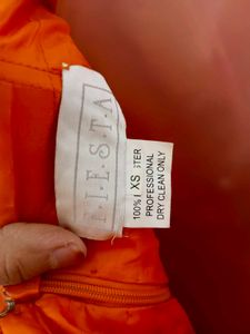 Orange Strapless Party Dress