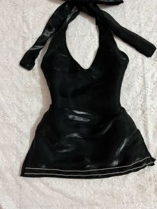 y2k Halter neck backless Kurti