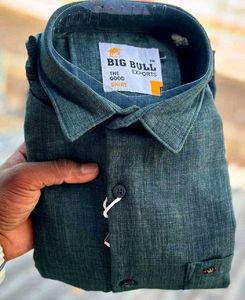 Big Bull Export Quality Pure Cotton Linen Shirt