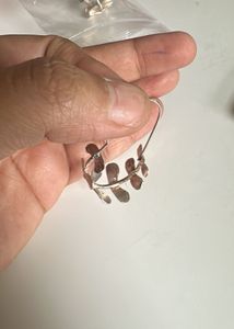 Mirror Flower  Earrings and hoops