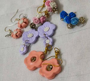 🌸✨ Bloom with Style – Handmade Floral Earring Com