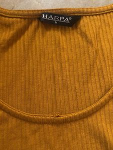 Ribbed Mustard Long Sleeve