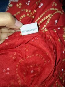 Red &amp; Gold Paisley Print Kurti