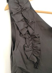 Chic One-Shoulder Black Dress