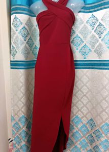 NEW Mehroon Red Bodycon Dress.SIZE 40 L