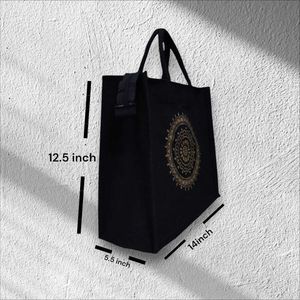 Combo Of Black Canvas Tote Handcrafted Bags