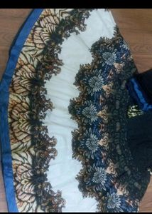 Printed Umbrella Gown With Duppata