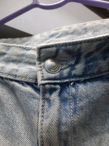 Women Bershka Wide Leg Jeans Ripped