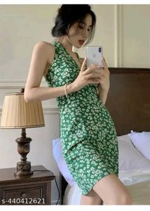 Floral Halter Mini Dress