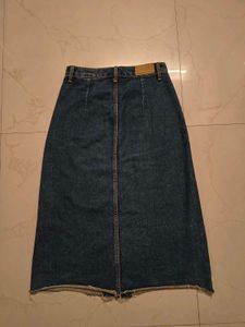 A-line Denim Skirt