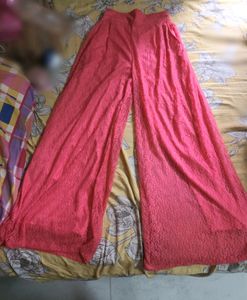 Pink Lace Plazzo
