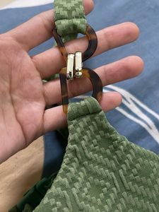CALZEDONIA Bikini Bra Green Knotted Top