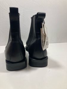 Zara Black Leather Chelsea Boots 🥾👢ORIGINAL 43si