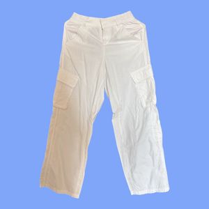 White Cargo Pants