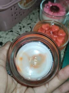 Heart Sented Bowl Candle Glass