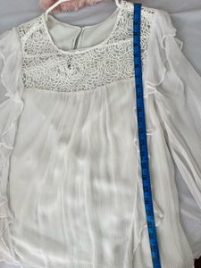 Elegant White Lace Top