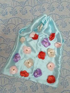 Handmade Colorful Flower Party Wear Hand Bag