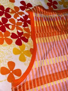 Orange Striped Tank Top
