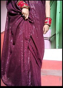 Sequin saree